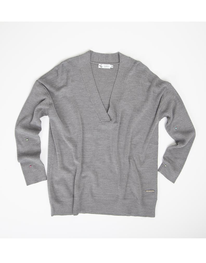 Aurora Sweater: Grey Heather