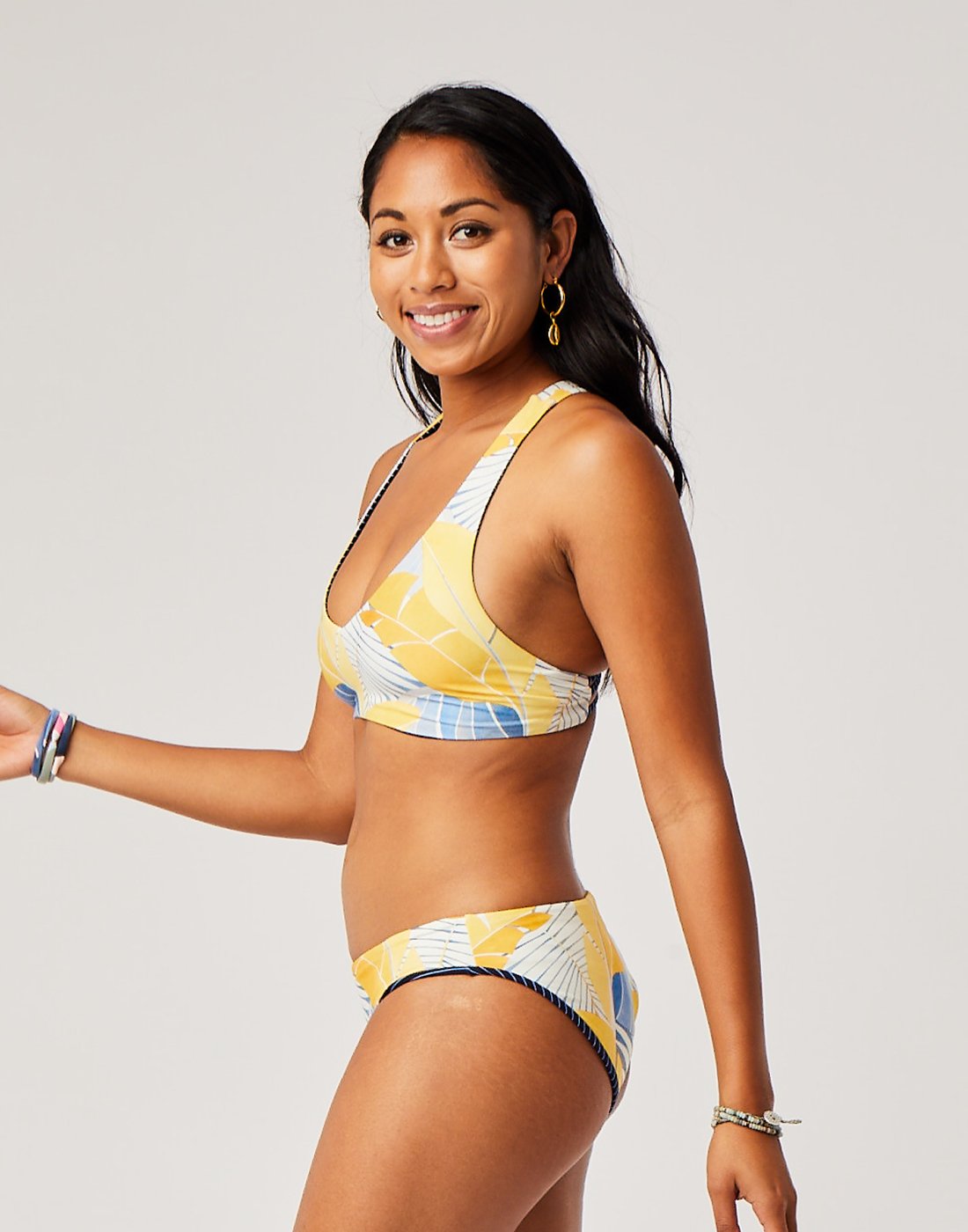 St. Barth Reversible Bottom : Wahine/Navy Bayside - FINAL SALE
