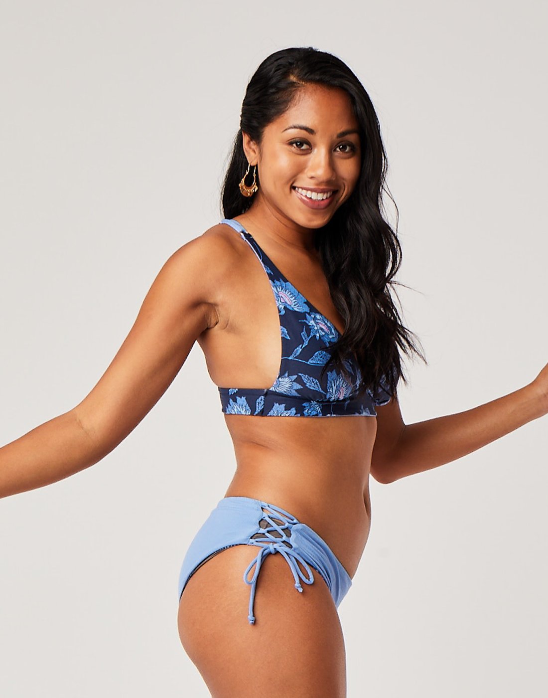 Mustique Reversible Bottom : Navy Haku/Iris - FINAL SALE