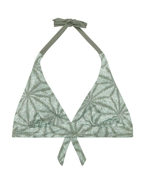 Beth Reversible Top: Moss Makai/Moss - FINAL SALE