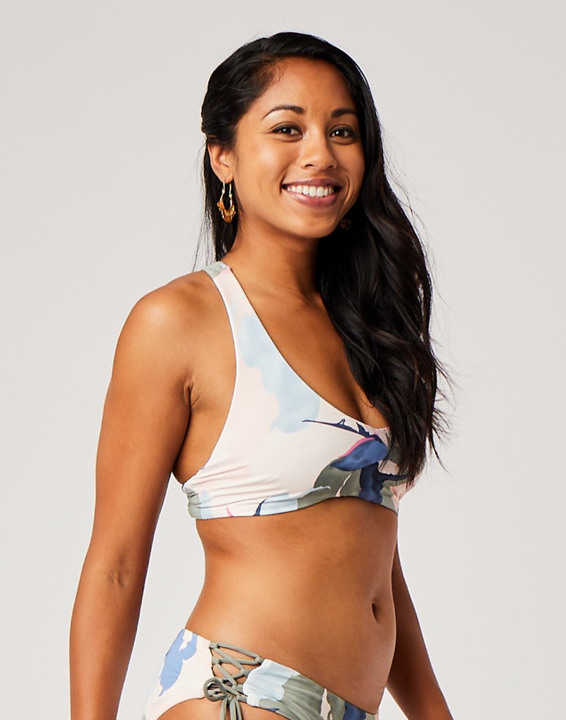 La Jolla Reversible Top : Paradise/Moss - FINAL SALE