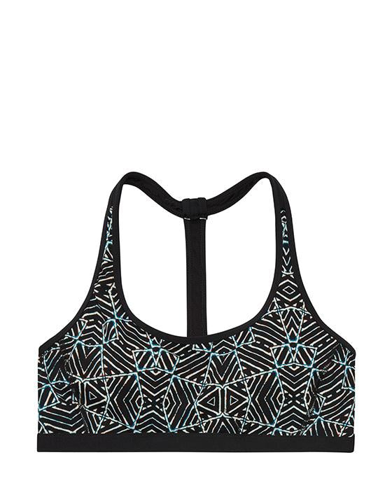 Dana Top: Black Tile - FINAL SALE