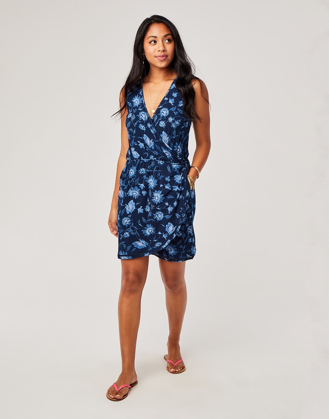 Kendall Dress : Navy Haku - FINAL SALE