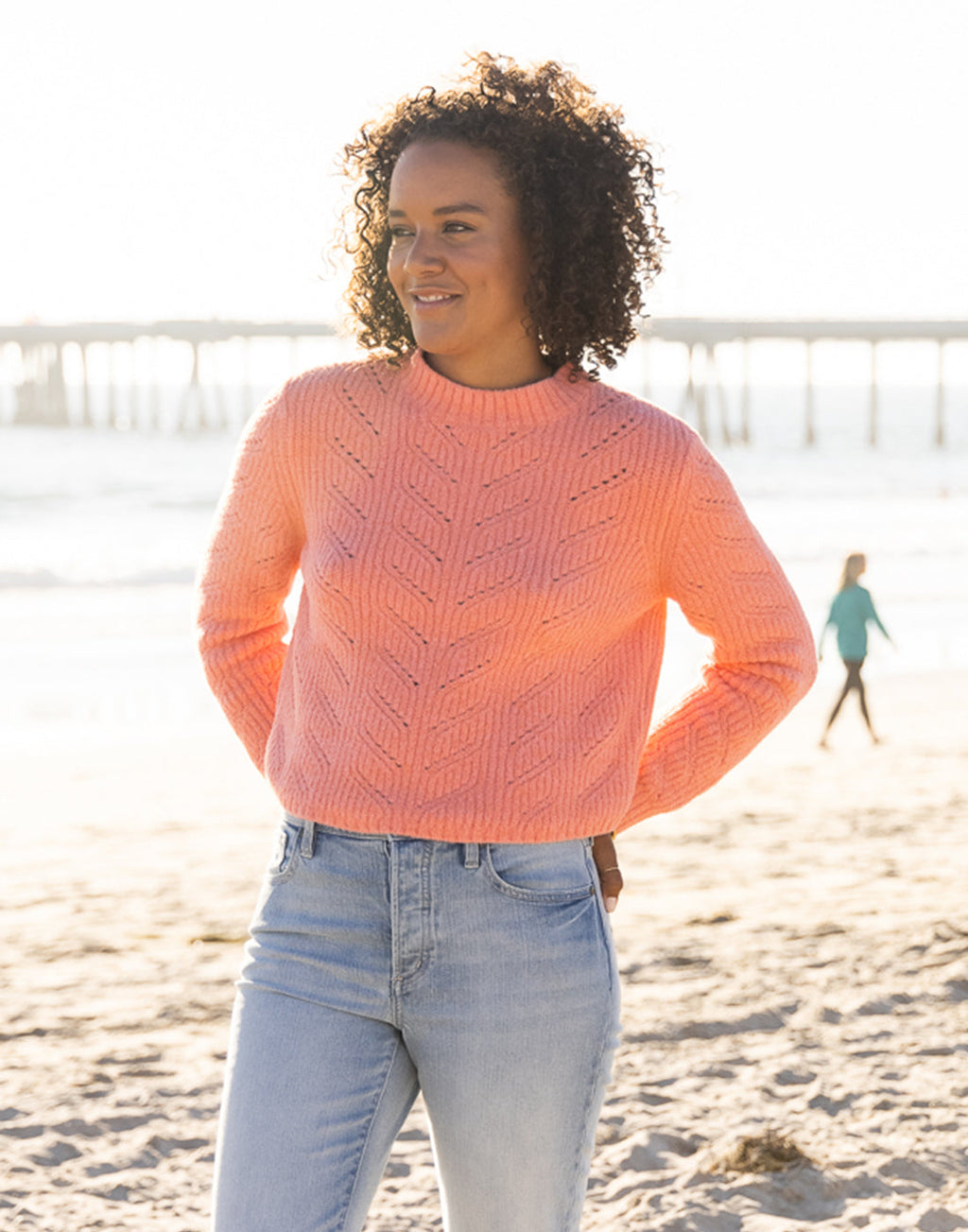 Monroe Sweater: Grapefruit Heather
