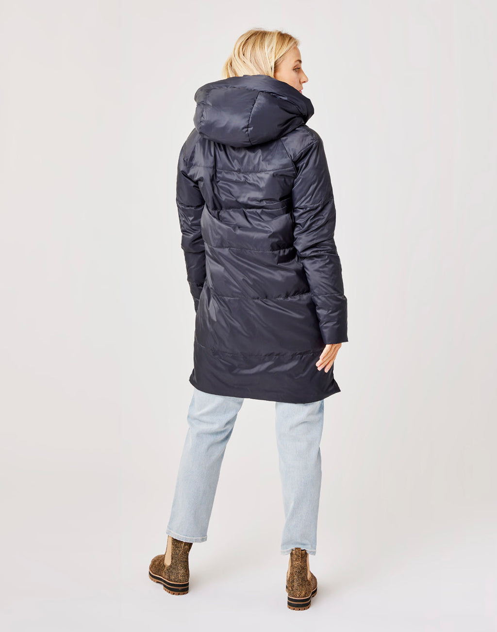 Davos Down Jacket: Black