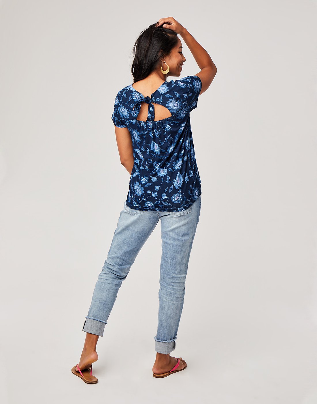 Layla Top : Navy Haku - FINAL SALE