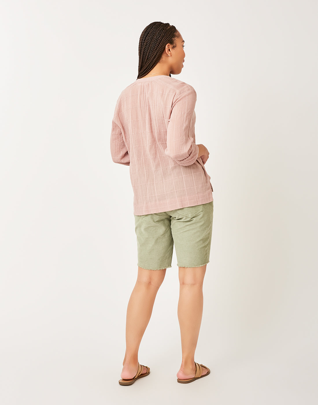 Davis Textured Top: Fawn