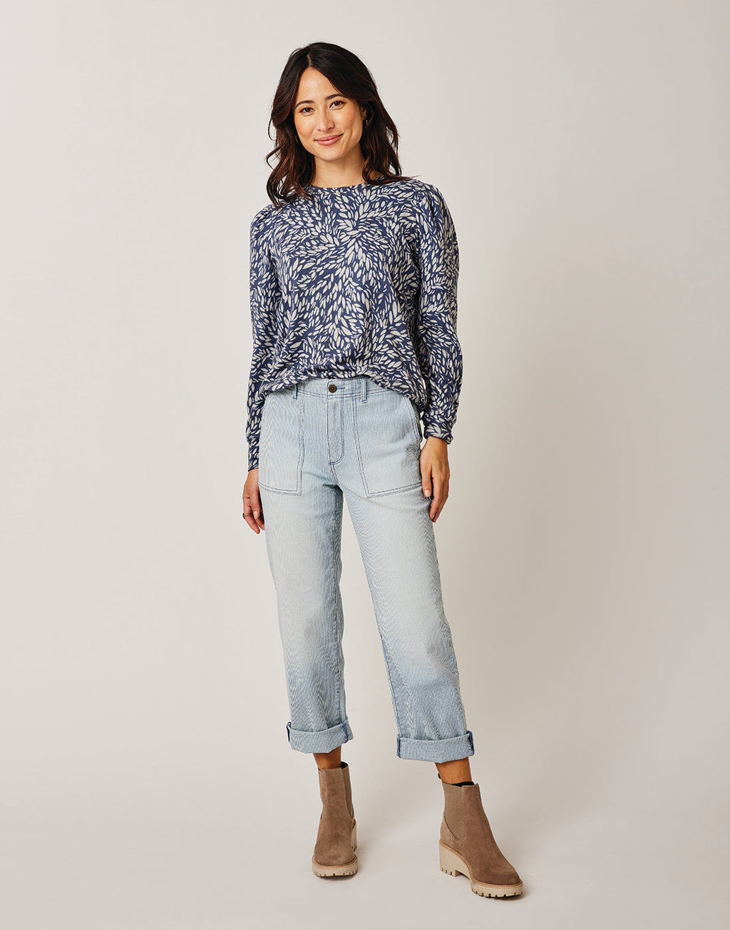 Corey Pant: Indigo Stripe