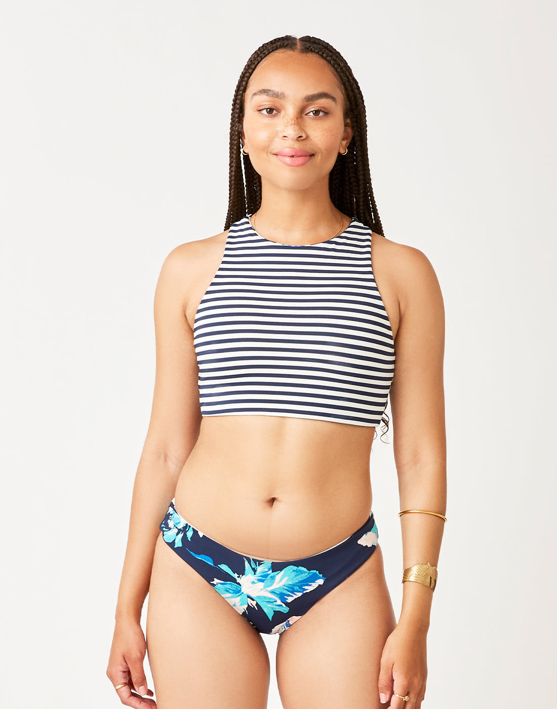 Sanitas Reversible Bottom: Stargazer/Navy Stripe