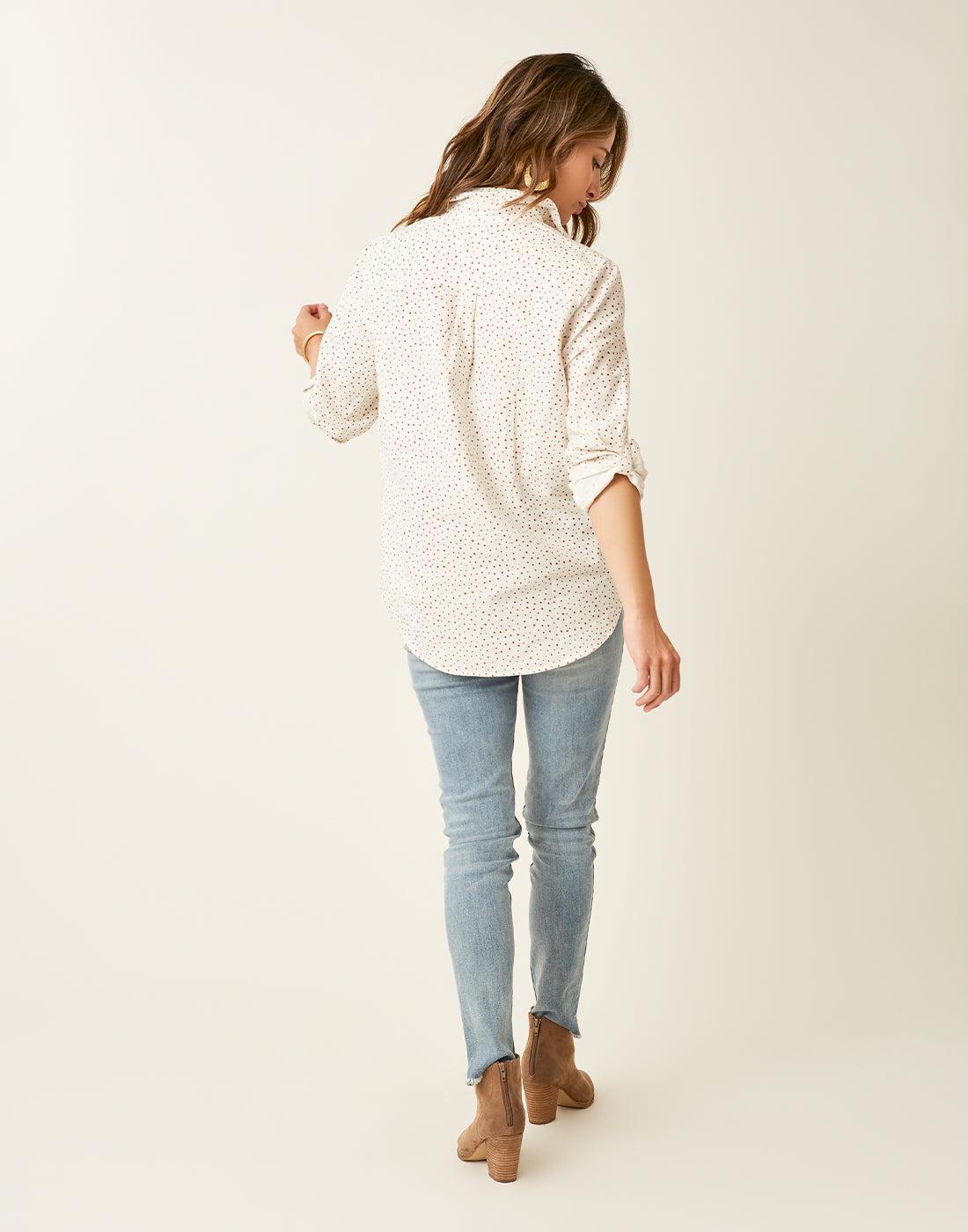 Sawyer Twill Tunic: Cloud Polka Dot