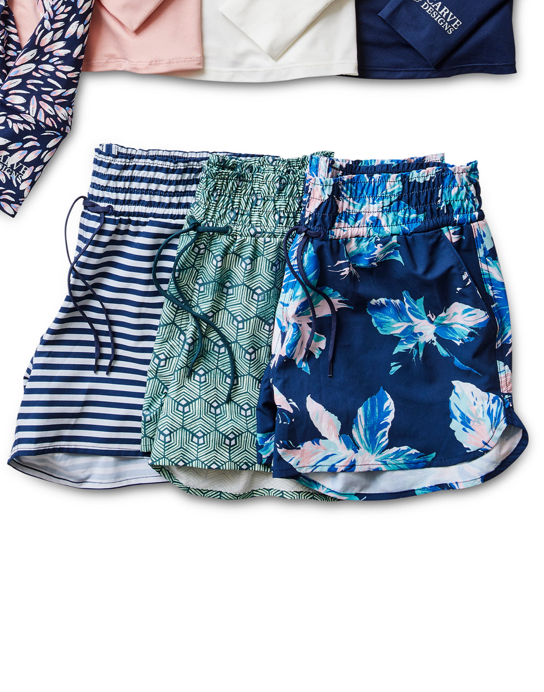 Bali Short: Navy Stripe