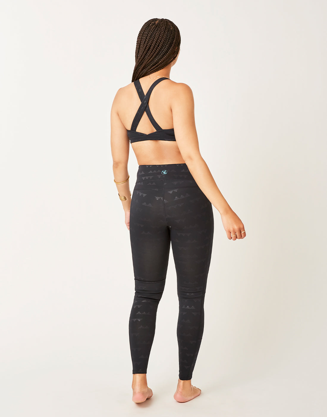 Platte Tight: Black Cascade Embossed