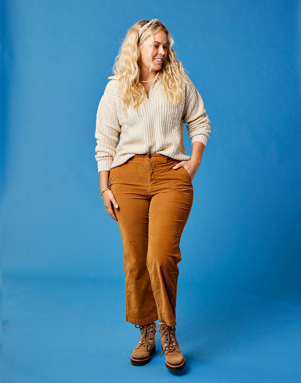 Brookline Zip: Cloud Heather