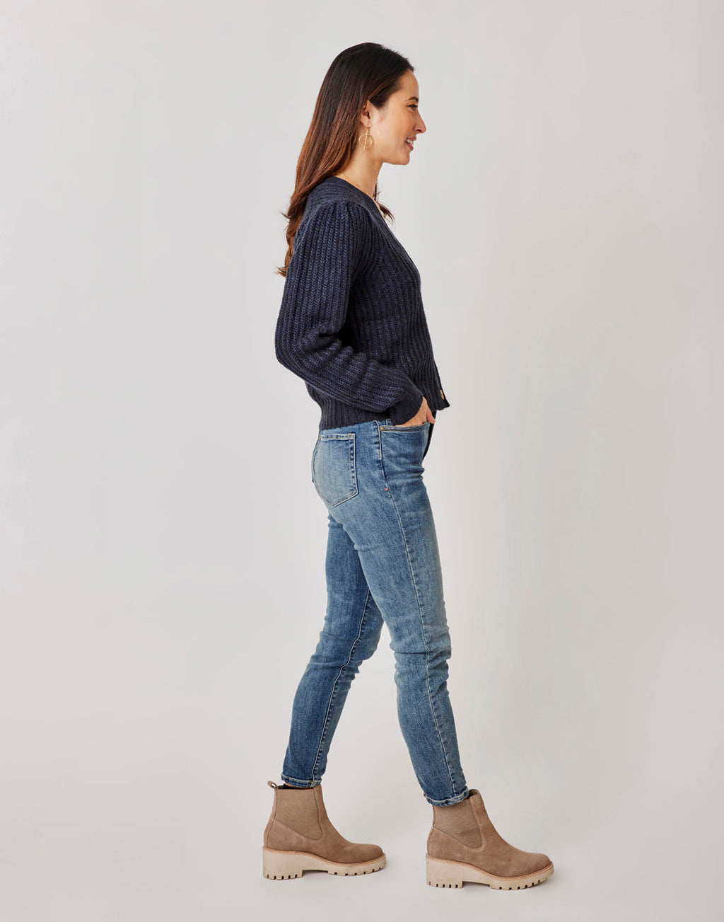 Tinsley Sweater: Navy Heather