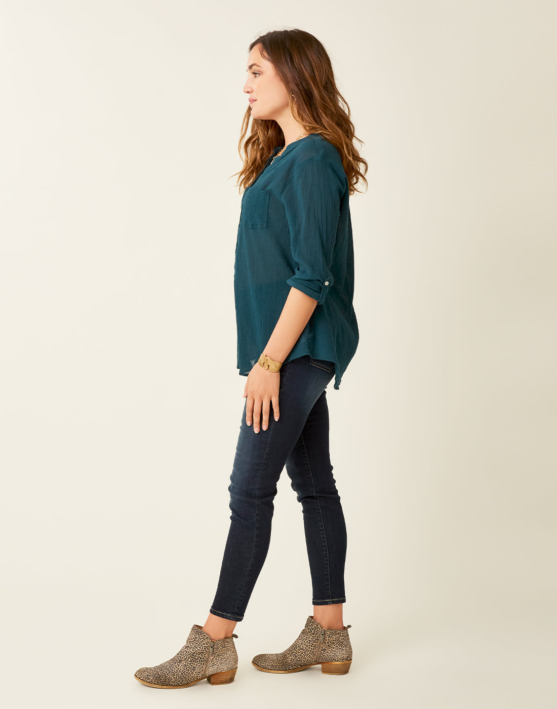 Dylan Gauze Tunic: Eden