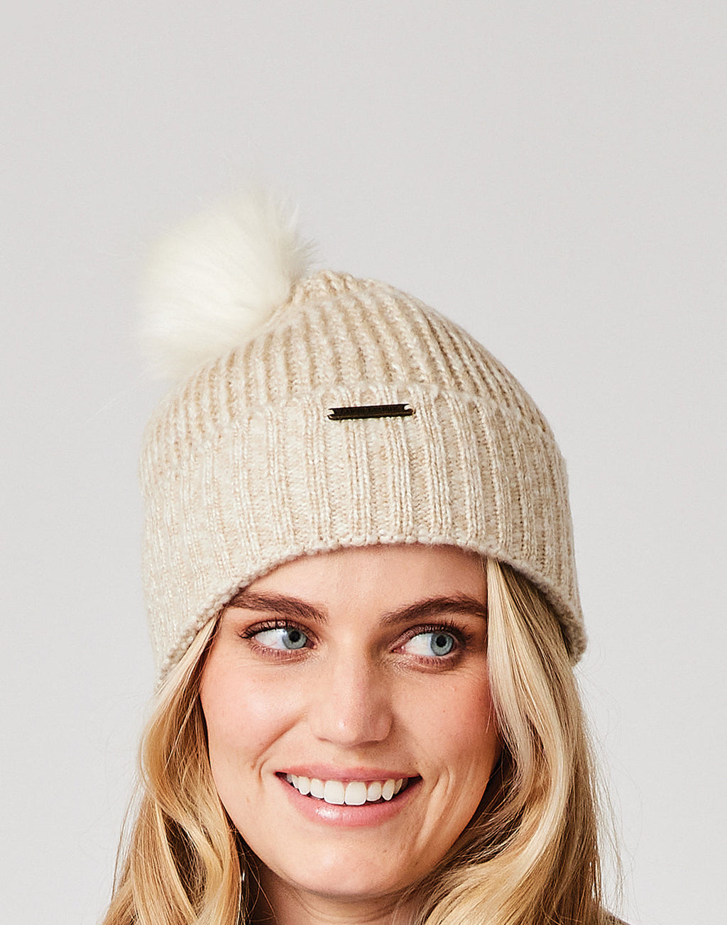 Lucy Beanie: Cloud Heather