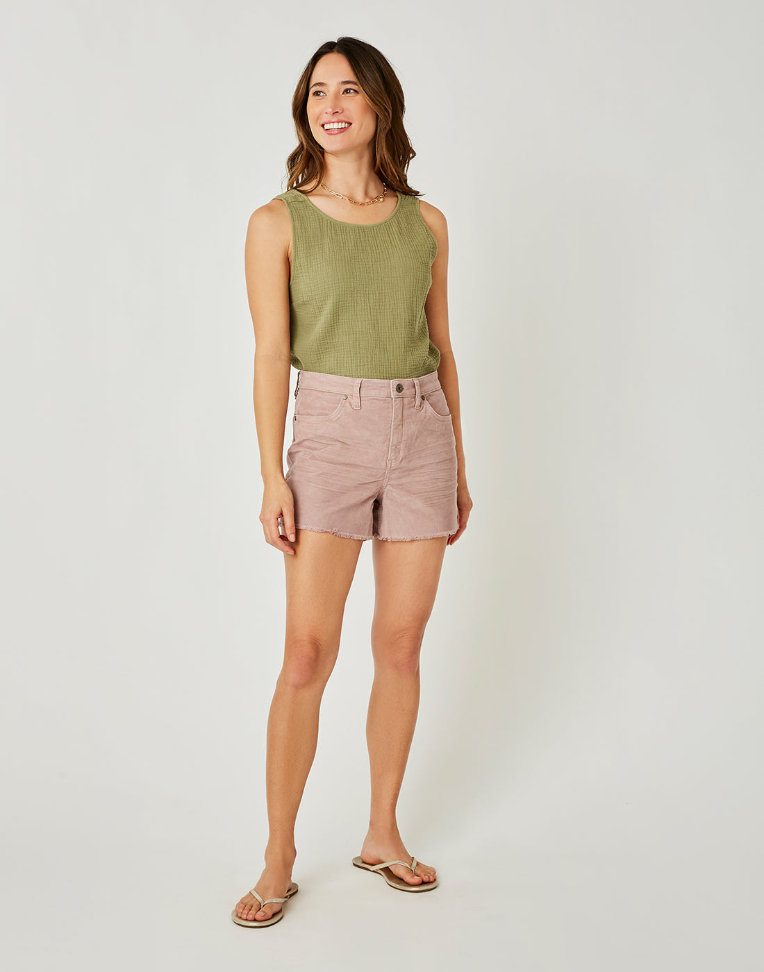 Oahu Hi Rise 4" Short: Fawn