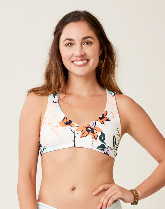 La Jolla Reversible Top: Charm/Regatta - FINAL SALE