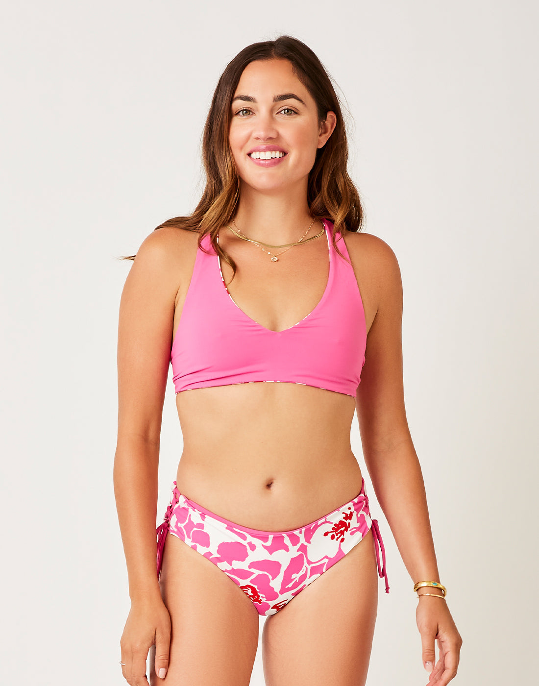 Mustique Reversible Bottom: Orchard/Fuchsia