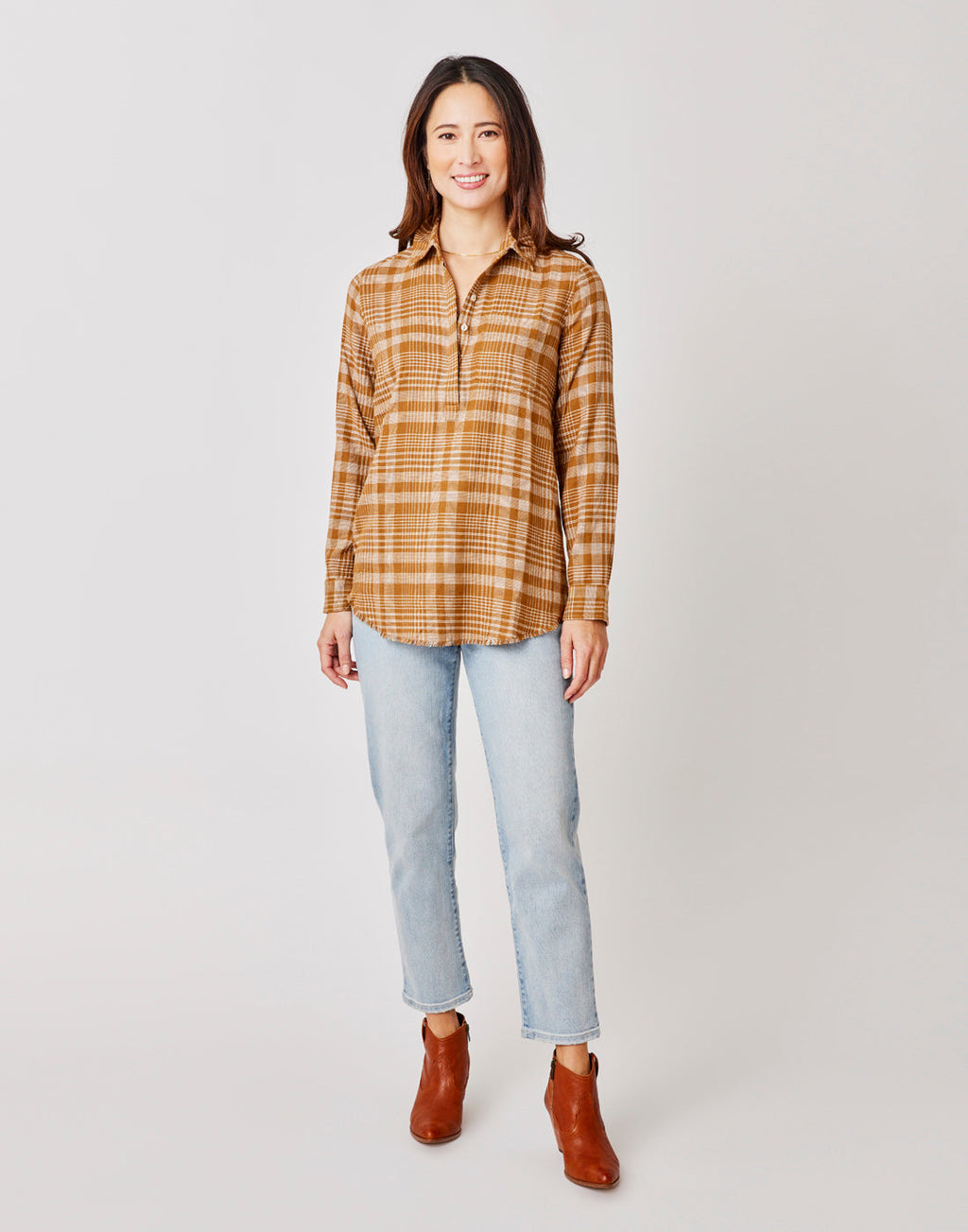 Sawyer Twill: Cocoa Plaid