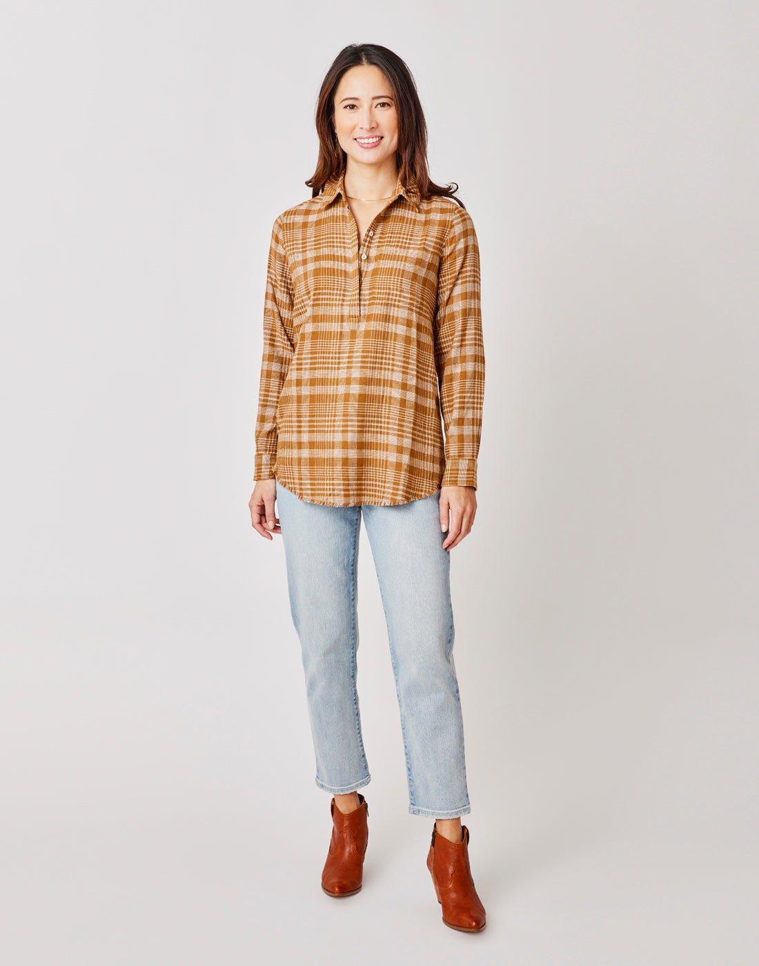 Sawyer Twill: Cocoa Plaid