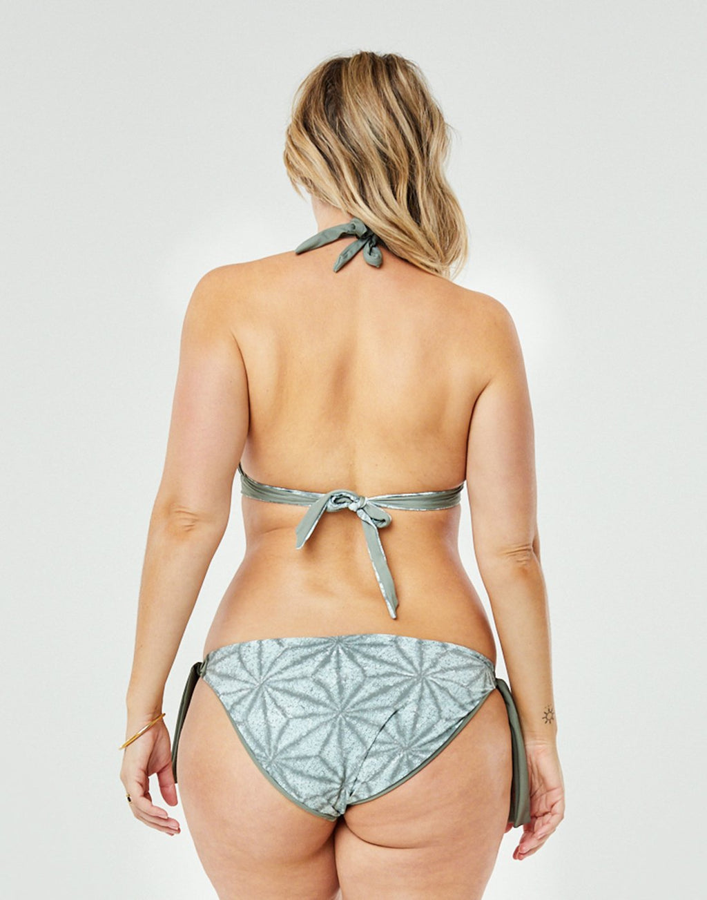 Elba Reversible Bottom : Moss Makai/Moss - FINAL SALE