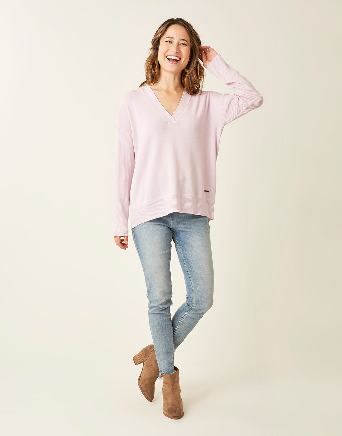 Aurora Sweater: Light Lilac