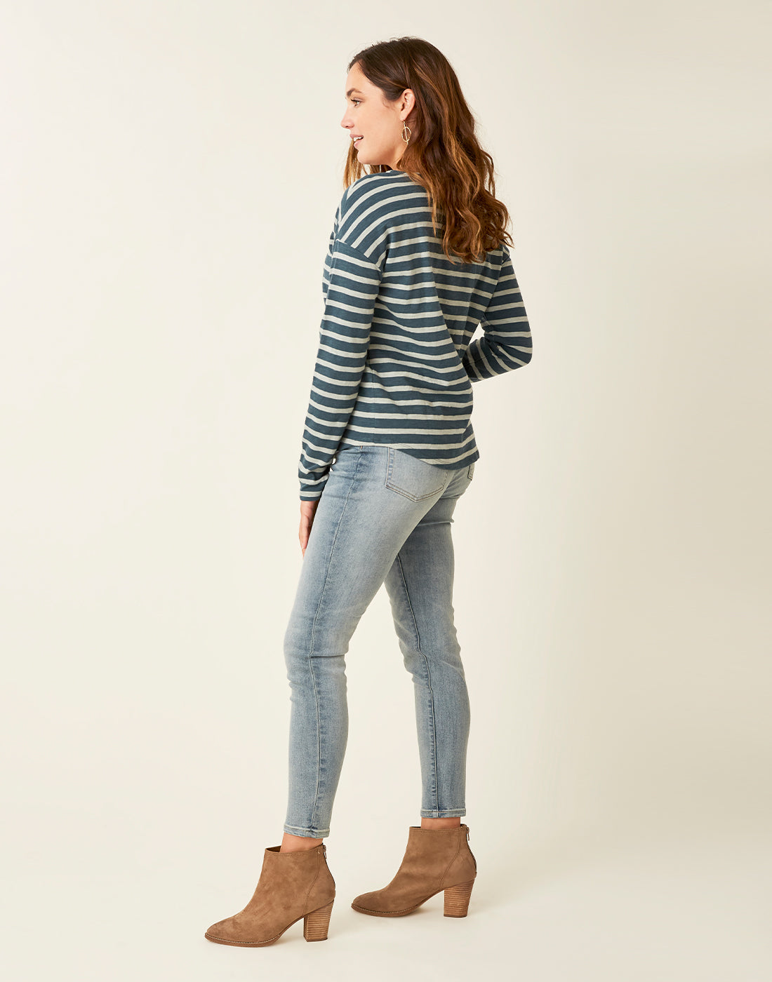 Alexis Top: Eden Thyme Mali Stripe - FINAL SALE