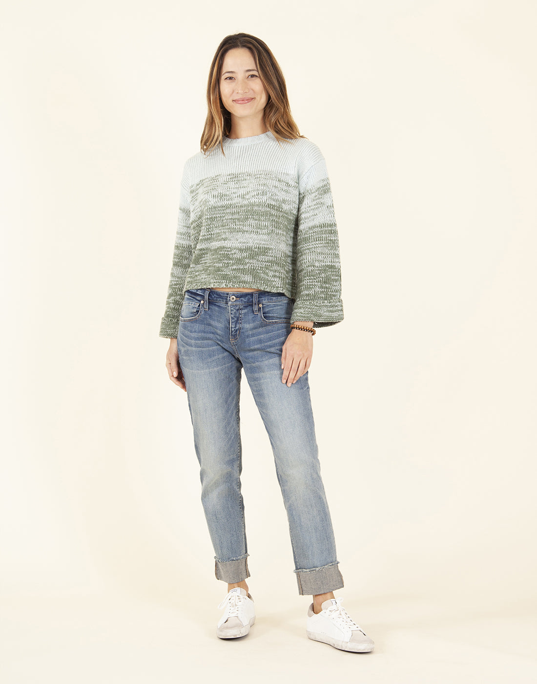 Estes Ombre Sweater: Hunter Fade - FINAL SALE