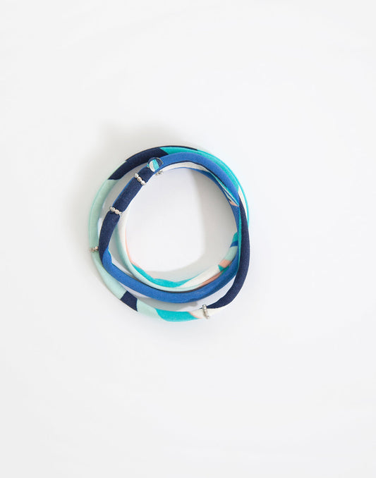 Water Bracelet: Kaleidoscope-Navy Stripe