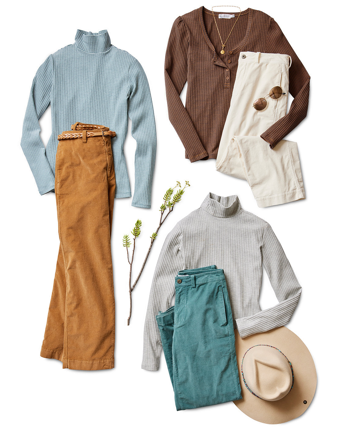 Emma Top: Cocoa Mini Stripe