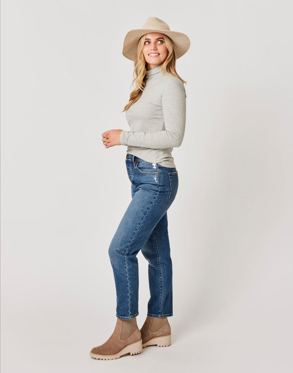 Denise Turtleneck: Grey Heather