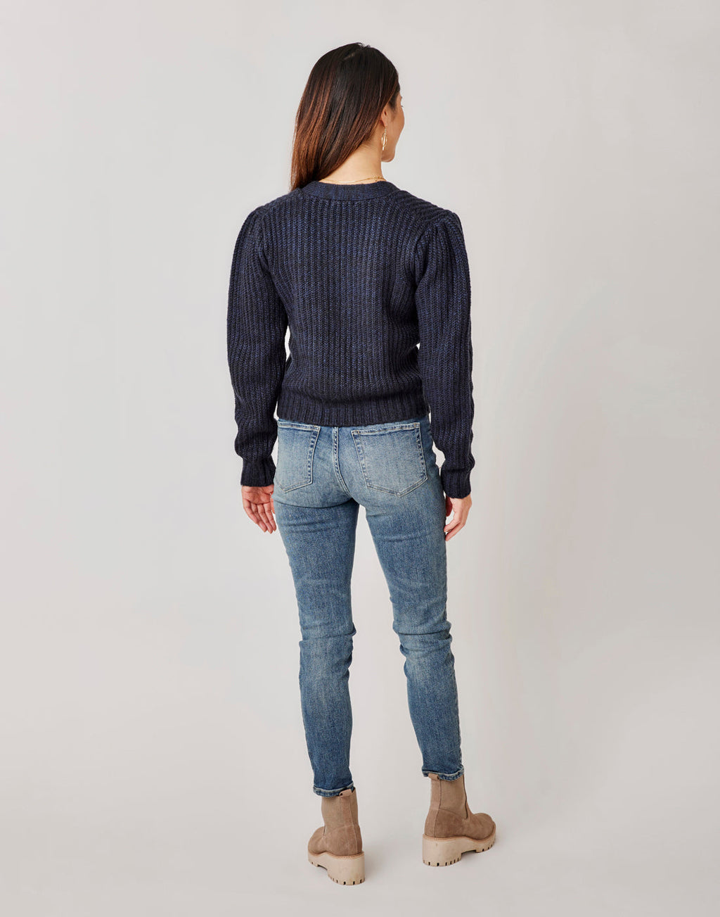 Tinsley Sweater: Navy Heather