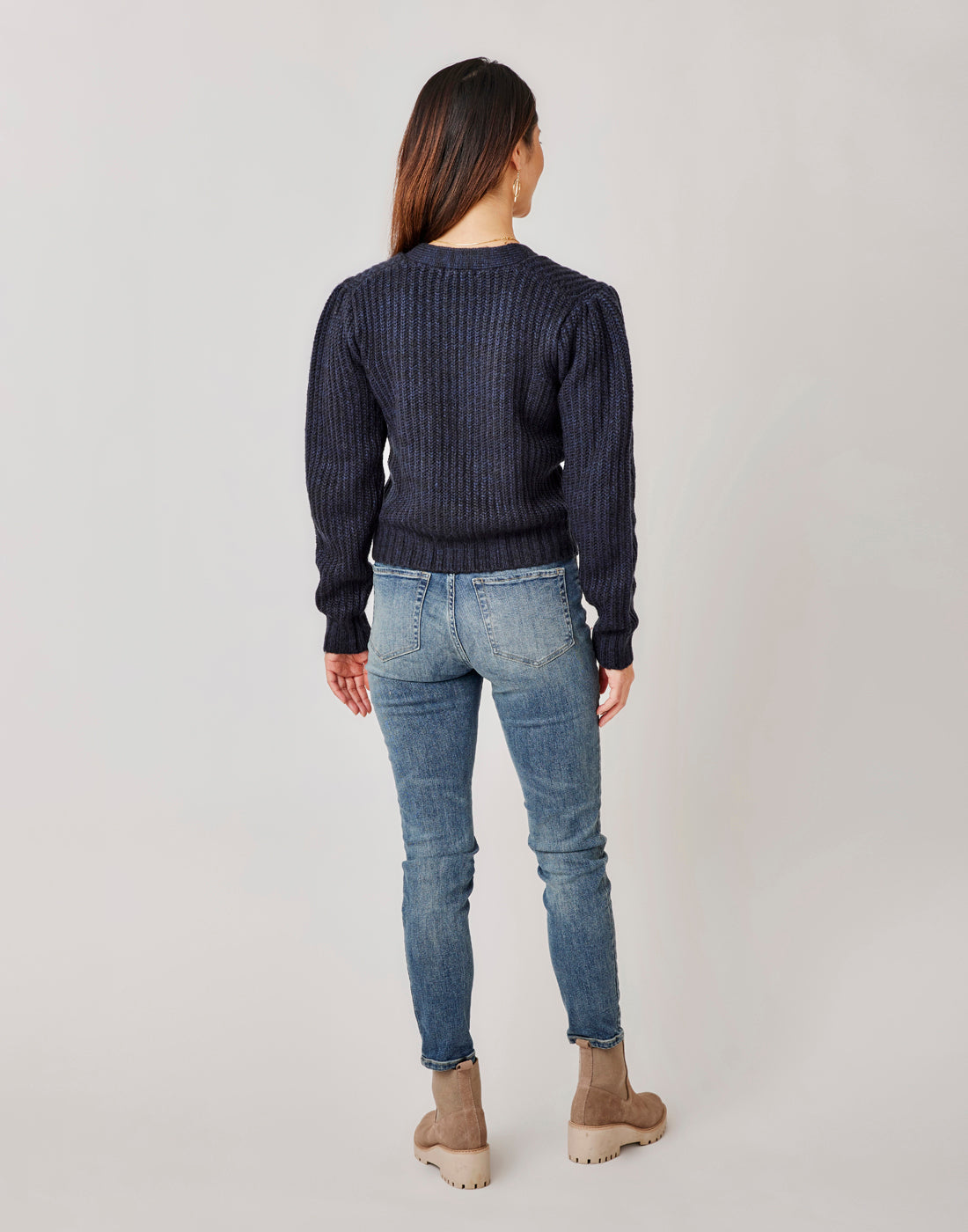 Tinsley Sweater: Navy Heather