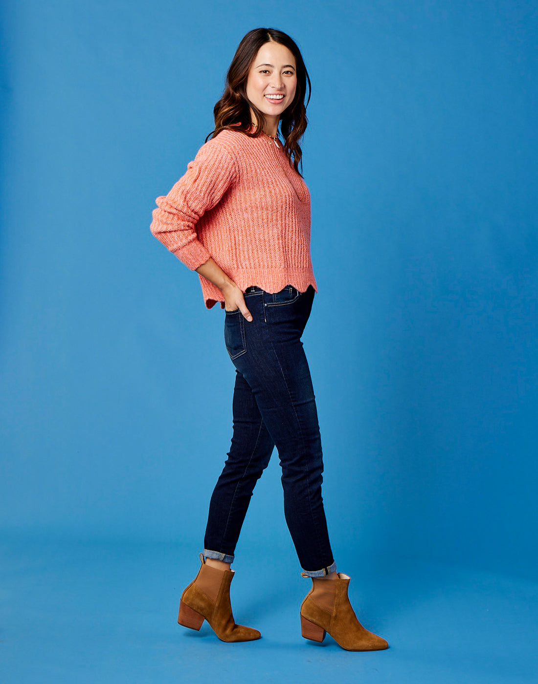 Groton Sweater: Terracotta Heather