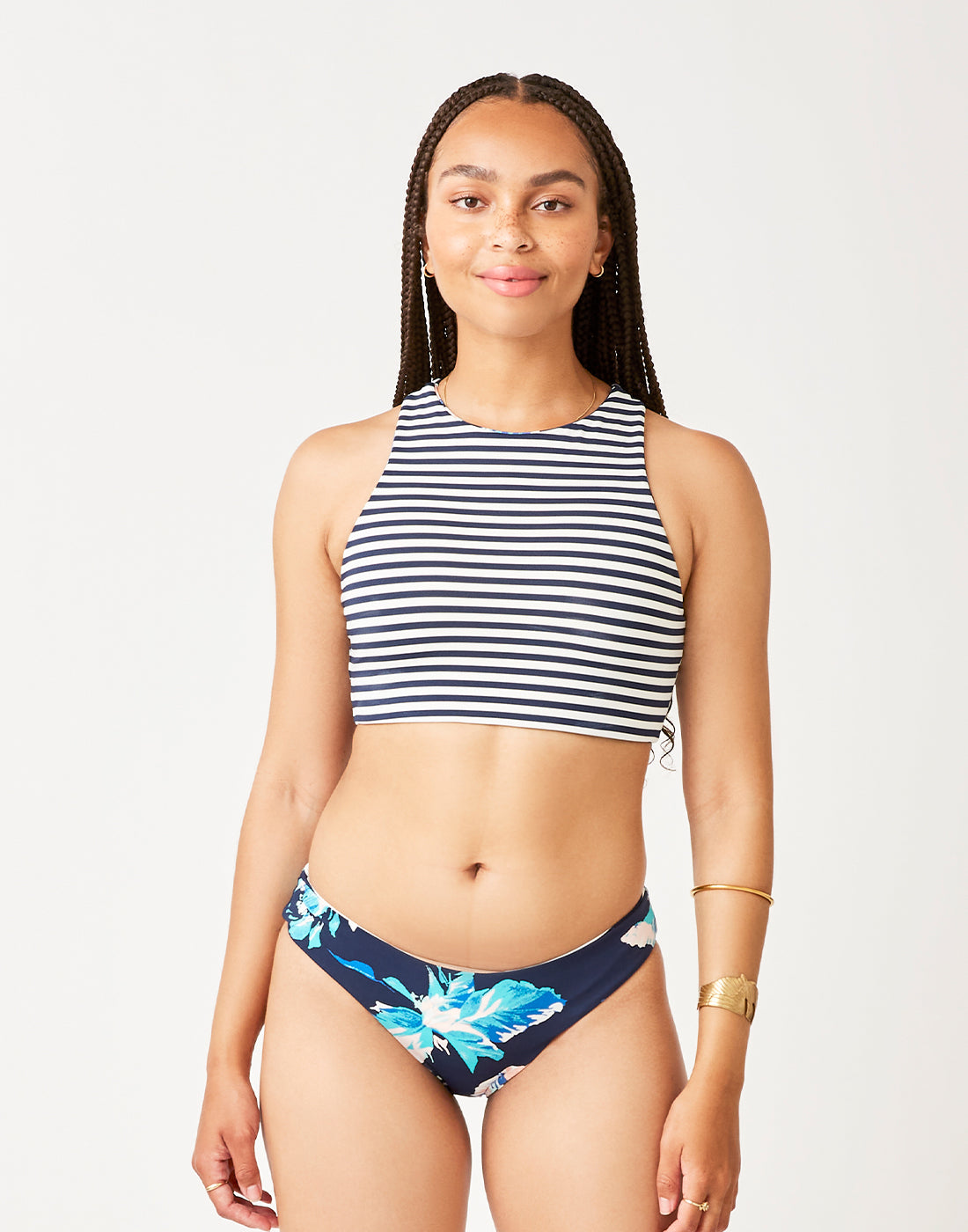 Sanitas Reversible Bottom: Stargazer/Navy Stripe