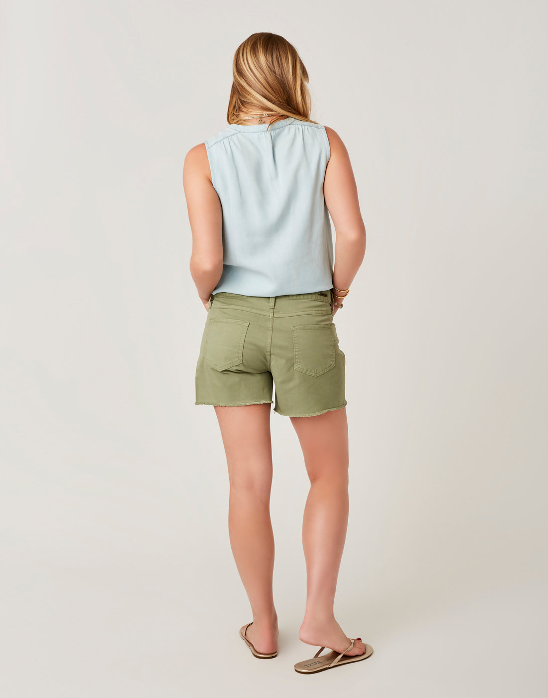 Oahu 4" Twill Short: Olive