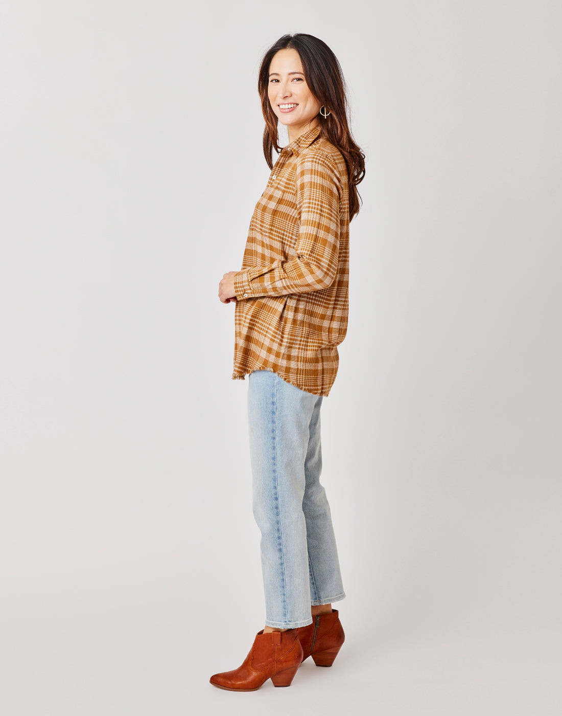 Sawyer Twill: Cocoa Plaid