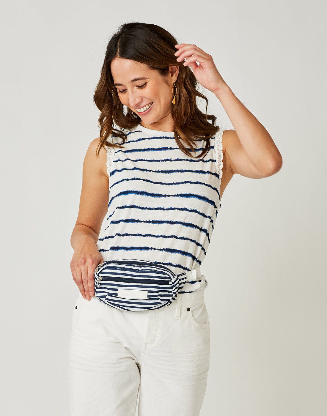 Henrietta Hip Pack: Navy Stripe