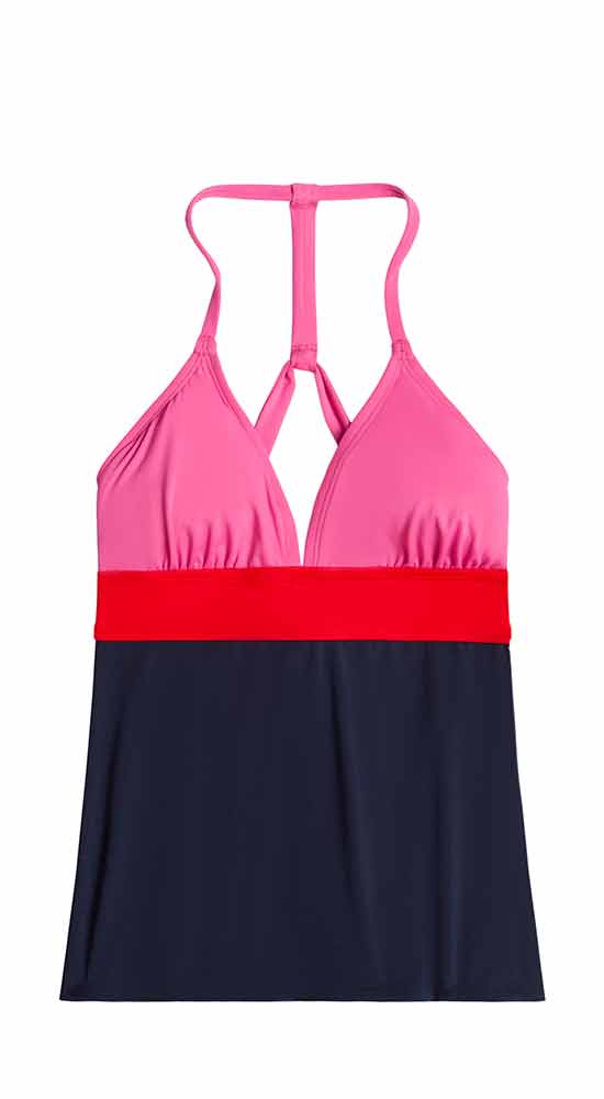 Dahlia Tankini: Fuchsia w. Navy