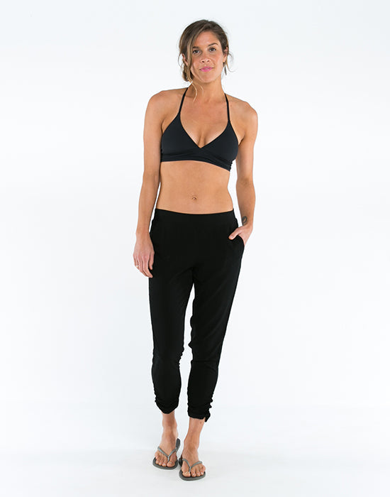 Avery Beach Pant: Black