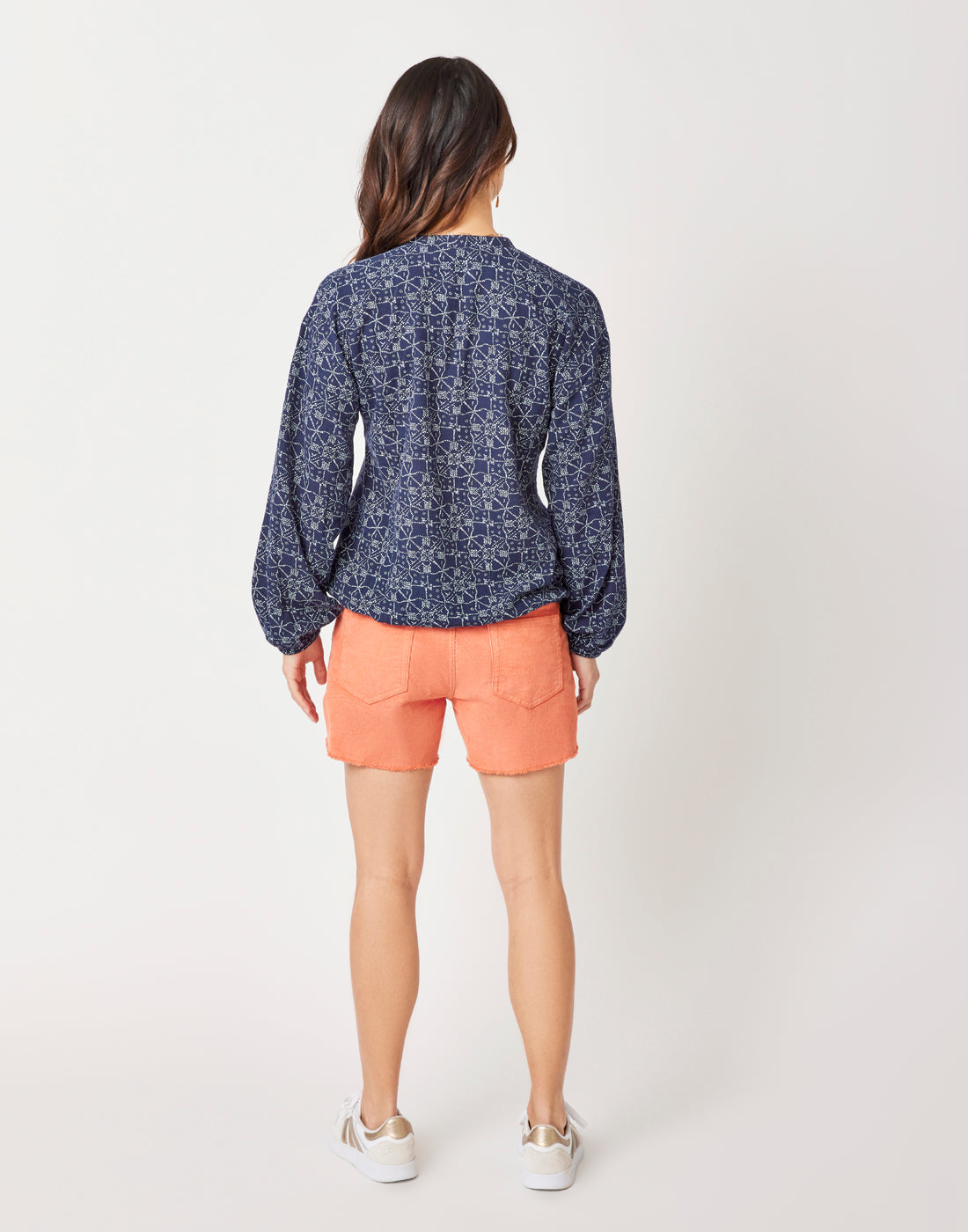 Shelby Top: Navy Bandana