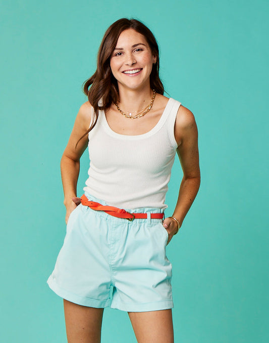 Journey Twill Short: Sea Glass