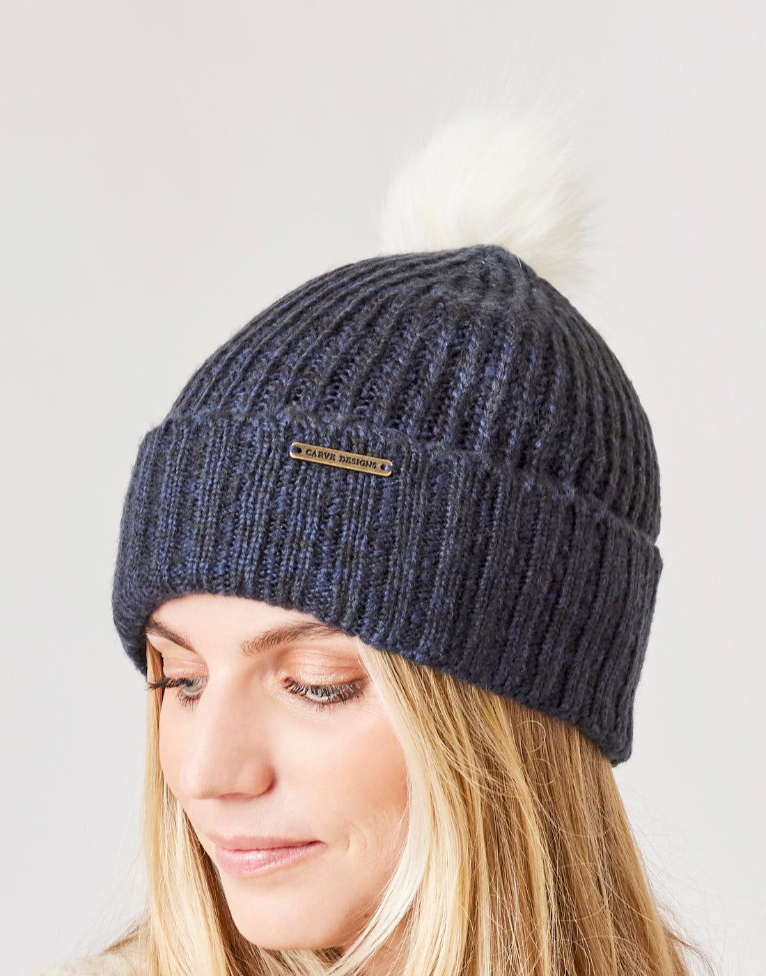 Lucy Beanie: Navy Heather