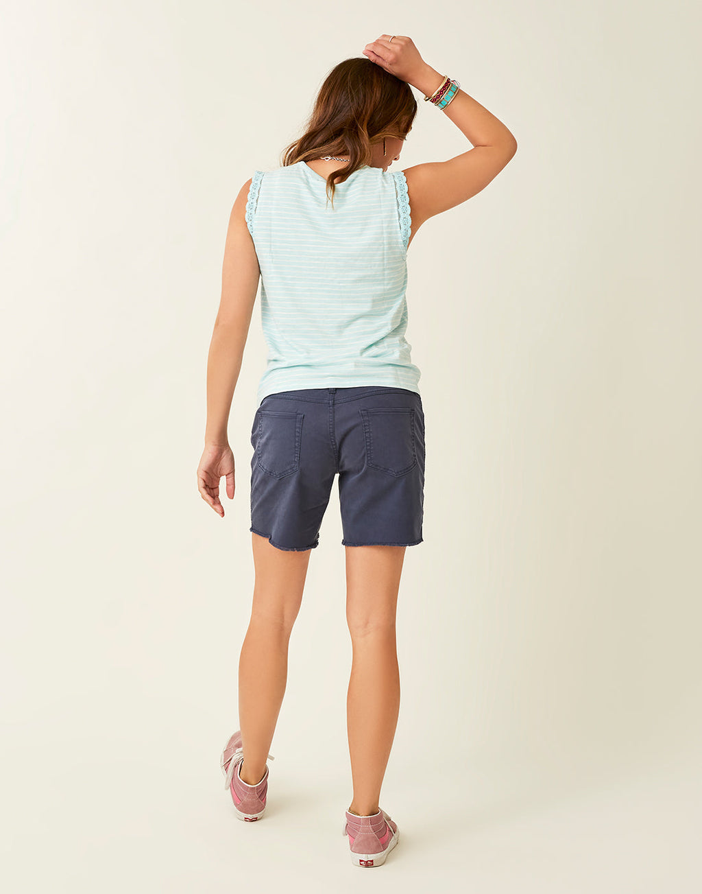 Sofia Top: Sea Glass Stripe