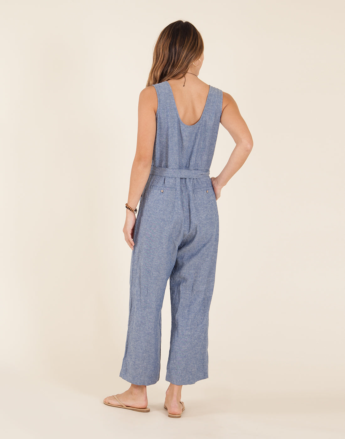 Bonfire Jumpsuit: Blue Chambray - FINAL SALE