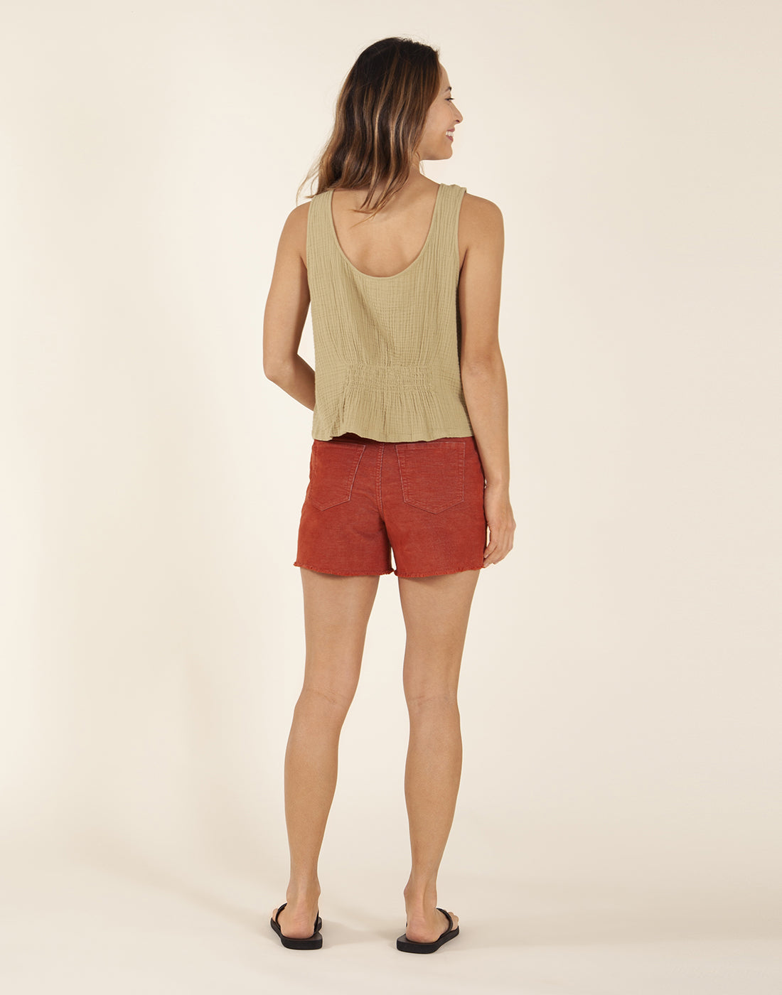 Oahu Hi Rise 4" Short: Dark Coral