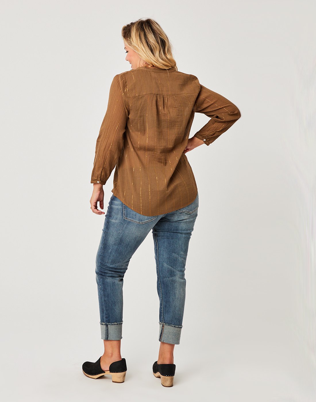 Keenan Top: Oak - FINAL SALE