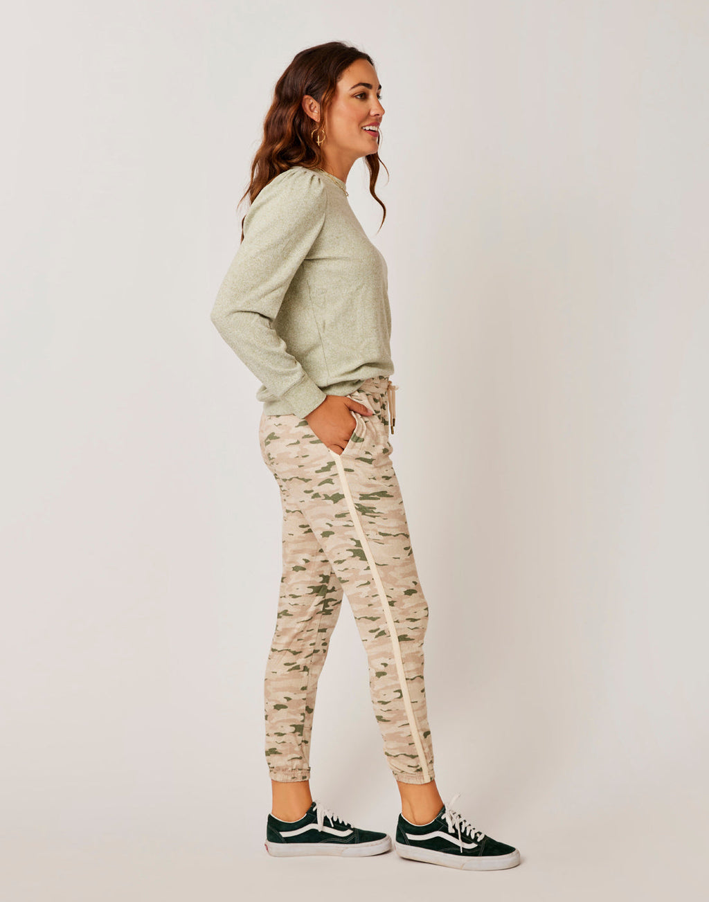Naomi Sweatshirt: Olive Heather