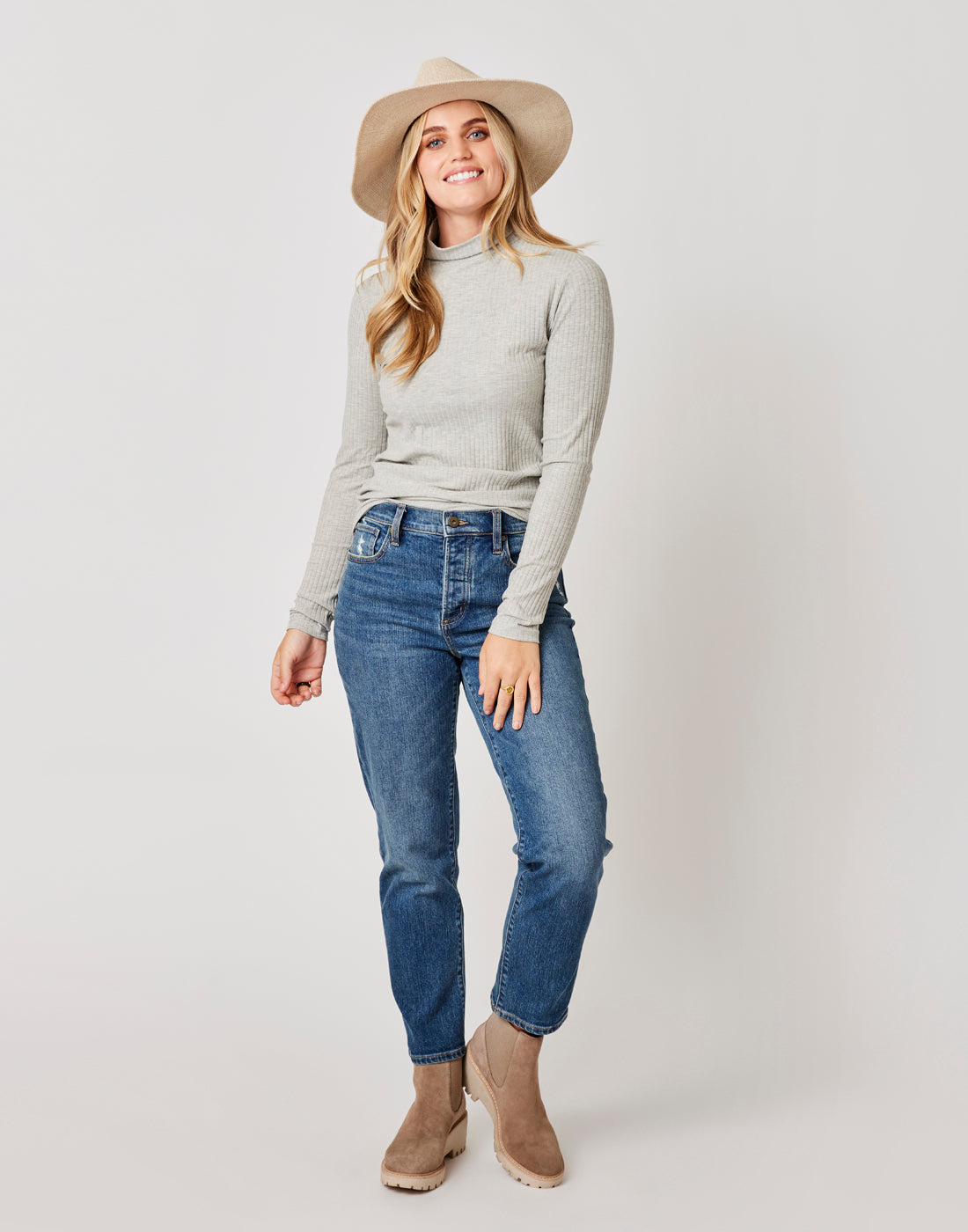 Denise Turtleneck: Grey Heather